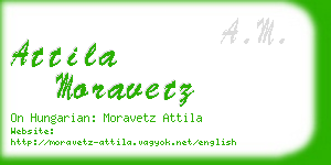 attila moravetz business card